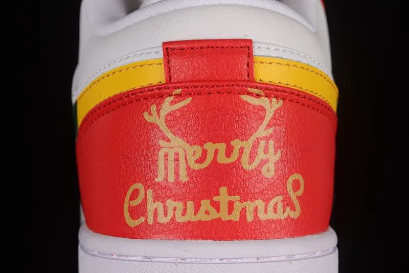 All categories Air Jordan Jordan series basketball shoes Air Jordan 1 Low Air Jordan 1 Low AJ1 Joe 1 Christmas theme customized version Sports culture basketball shoes 553558-130